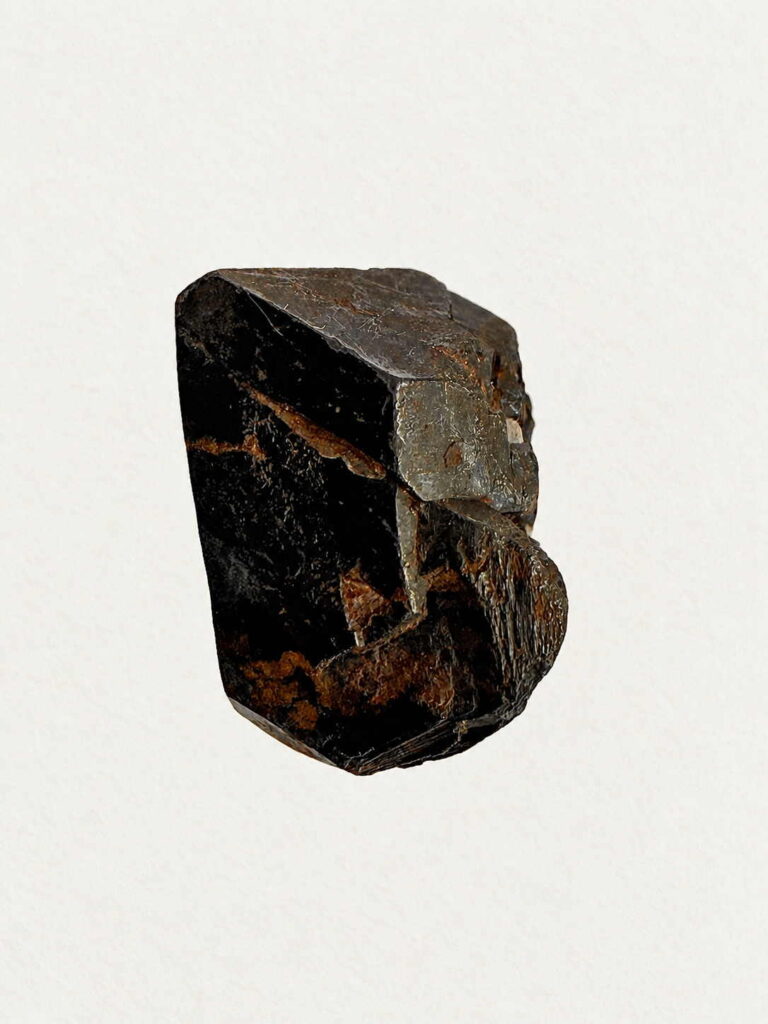 Single uraninite crystal from Swamp Quarry #1, Topsham, Maine, 11mm