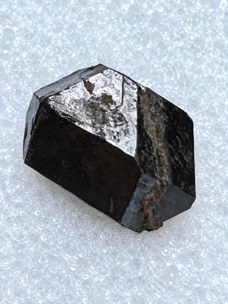 Black uraninite crystal specimen from Topsham, Maine