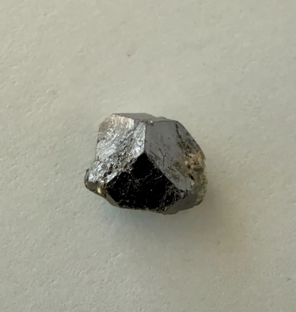 Uraninite crystal from Swamp Quarry #1